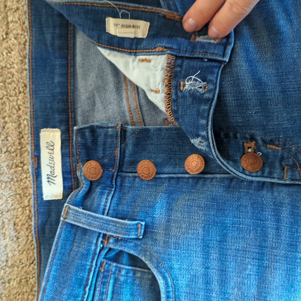 Madewell 10" high rise super skinny jeans 26